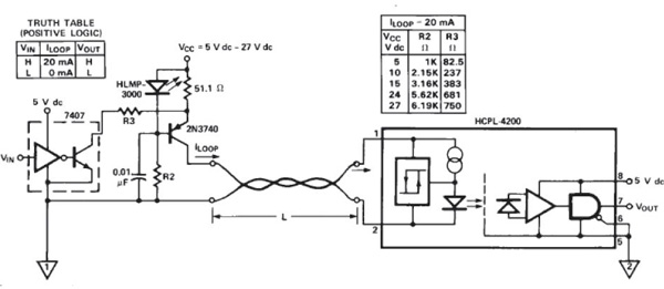 HCPL-4200 optocoupler from Avago Technologies HCPL-4200 optocoupler from Avago Technologies